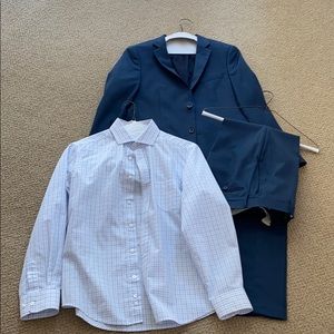 Boys suit and matching button down